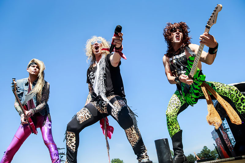 Steel Panther - Michael Starr, Ralph Saenz, Satchel, Russ Parrish, Lexxi Foxxx, Travis Haley - Hellfest 2017